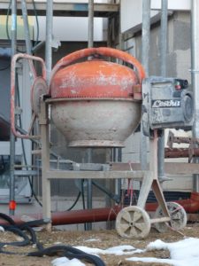 Betonmischer reinigen